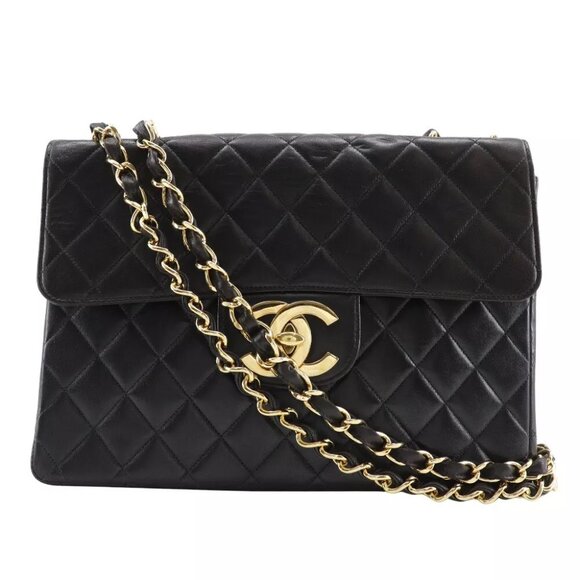 CHANEL ChainShoulder Shoulder Bag A04412 Deca Matelasse 30 Double chain bl... - Picture 5 of 10